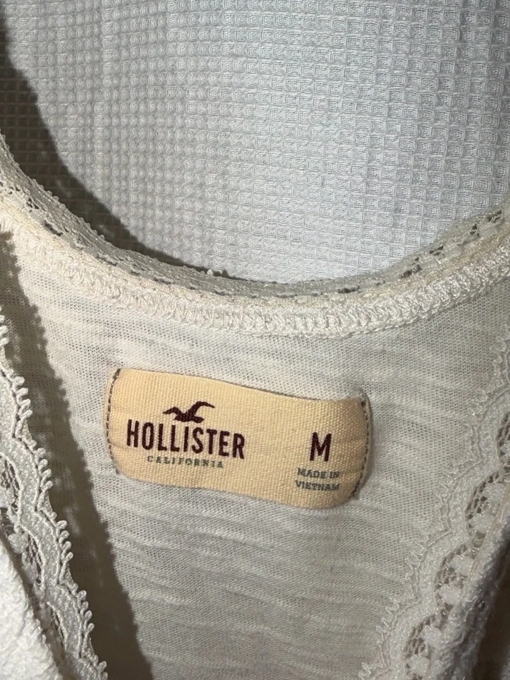 Vintage Y2K Hollister Lace Tank Top with Button Front